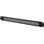 Čelný panel Omnitronic ZL-19 čierny 1HE – 1U, čelný panel pre 19