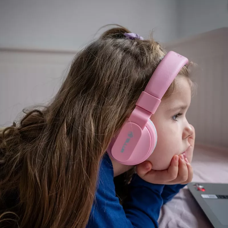 Slúchadlá Tellur Buddy Bluetooth over-ear ružové