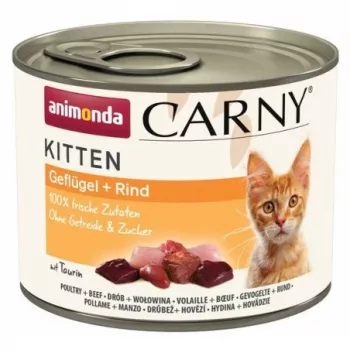 ANIMONDA Carny Kitten hydina hovädzina - mokré krmivo pre mačky - 200 g