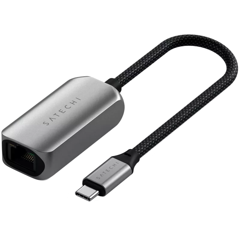Satechi USB-C adaptér (1x USB-C konektor samec, 1x Gigabit LAN (1/2,5 Gbit/s)) ST-AE25M