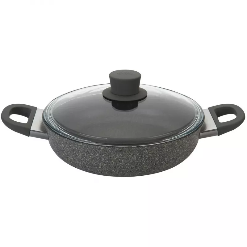Servírovacia panvica Ballarini 75002-973-0 okrúhla sivá 28 cm