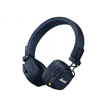 Over-Ear Bluetooth slúchadlá MARSHALL Major V Midnight Blue – 40 mm meniče, Bluetooth 5.3, 100+ hodín batéria, podpora 3,5 mm kábla