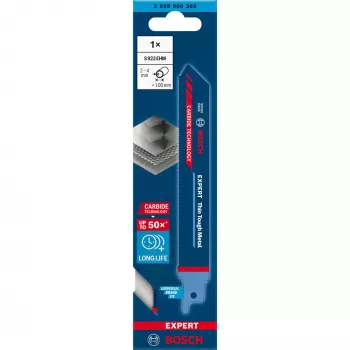 Bosch 2 608 900 360 Čepeľ na priamočiaru/rolovú/sablovú pílu Čepeľ na sablovú pílu tvrdokov 1 ks