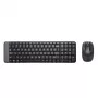 Logitech Wireless Combo MK220 - súprava klávesnice a myši - bezdrôtová - 2,4 GHz - talianska - tmavosivá (920-003721)