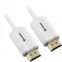 HDMI kábel konektor samec > konektor samec (biely, 2 metre, HDMI 4K)