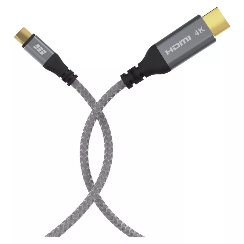 EFB Elektronik USB-C na HDMI kábel 4K30Hz sivý – kábel – digitálny/dáta (USB-HDMI-00001)