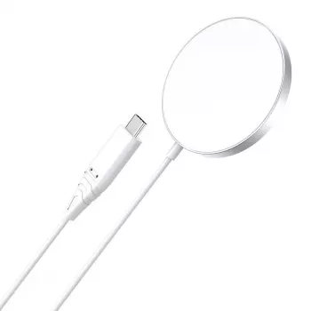 Bezdrôtová nabíjačka CHOETECH T518 15W Magnetic biela – Qi magnetická bezdrôtová nabíjacia podložka