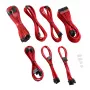 CableMod sada káblov C-Series PRO ModMesh RM Black Label CM-PCSR-16P3KIT-NKR-R – opletené napájacie a GPU káble, ModMesh, červená