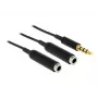 Audio kábel DeLOCK 65575 0,25 m 3,5 mm 2 x 3,5 mm čierny