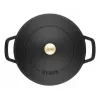 Staub Chistera 40511-472-0 pekáč 28 cm, okrúhly, liatinový, 3,7 l, čierny