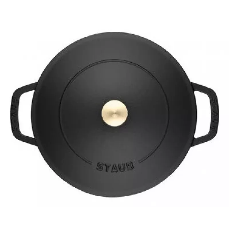 Staub Chistera 40511-472-0 pekáč 28 cm, okrúhly, liatinový, 3,7 l, čierny
