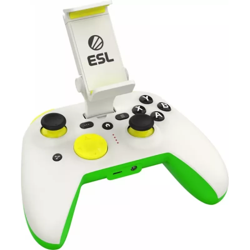 Gamepad RiotPWR RP1925ESL USB Type-C káblový zelená biela žltá