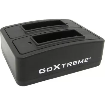 GoXtreme Dual Vision 4K nabíjacia stanica batérií – dvojpozíčná nabíjačka batérií do akčnej kamery, model 01492