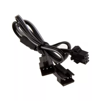 Interný napájací kábel PHANTEKS PH-CB-DRGB3P — 3-pin na 2× Molex (3-pin), čierny/sivý