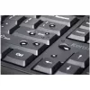 Kensington ProFit Ergo bezdrôtová klávesnica FR, plnoformátová (100%), káblová a bezdrôtová, RF Wireless + USB, AZERTY, čierna