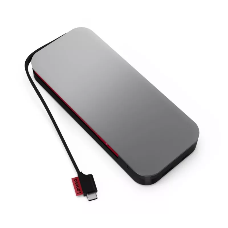 Lenovo Go USB-C powerbank na notebook (20 000 mAh), lítium-iónová, čierno-sivá, USB Type-A a Type-C
