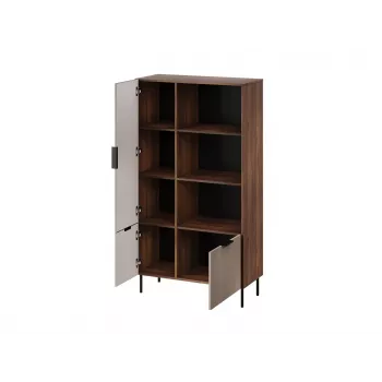 Knižnica Cama Meble ALMERA Cama 4, orech/cashmere, 90×42×165 cm