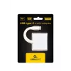 USB grafický adaptér GEMBIRD A-CM-HDMIF-02-SV, HDMI výstup, až do 3840×2160, strieborný, 58,5×51×11,6 mm