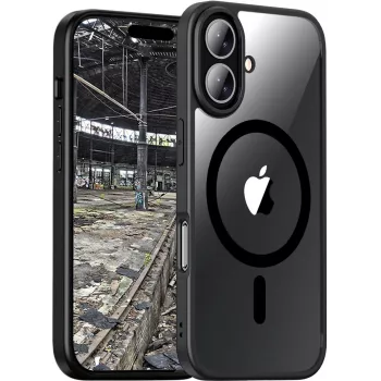 JT Berlin BackCase Pankow Hybrid MagSafe | Apple iPhone 16 | čierna/transparentná | (11098)