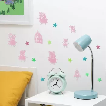 Nálepky na stenu Hasbro Peppa Pig PP13870PP Glow in the Dark Stars