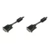 Assmann DVI prepojovací kábel. DVI(24+1). 2x ferit M/M. 10.0m. DVI-D dual link. UL. bl (AK-320101-100-S)