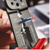 Knipex 97 21 215 B krimpovací nástroj čierna, modrá, červená