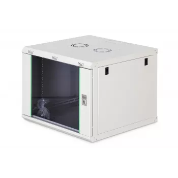Nástenný 19-palcový rack DIGITUS Dynamic-N DN-37106 — 9U, 600x600 mm, IP20, zámok na kľúč