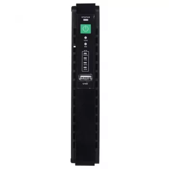Napájací zdroj MPL Power RouterUPS-30-PoE 30 W pre interiér, 100–240 V, čierny, 160×105×28 mm