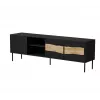 TV skrinka cama meble INSERTO 3D1W 190x40x62 cm čierna s LED