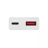 Nástenná nabíjačka Akyga AK-CH-27 30W USB-C USB-A PD GaN 5-20V / 1.5-3A biela