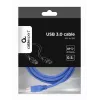 Gembird - USB kábel - USB Type-A (M) na USB Type-B (M) - USB 3.0 - 1,8 m - liata - modrý