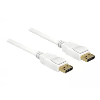 DisplayPort kábel DeLOCK 85509 1,5 m biely