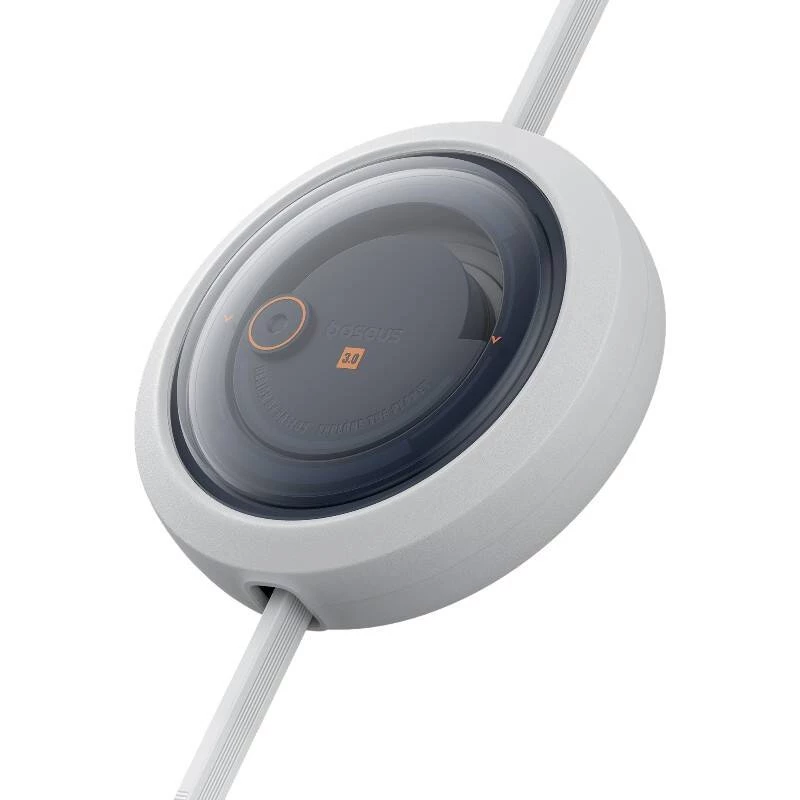 Rýchlonabíjací kábel 3in1 Baseus Free2Draw USB-C na USB-C/Lightning/Micro 100W, 1,1m (biela)