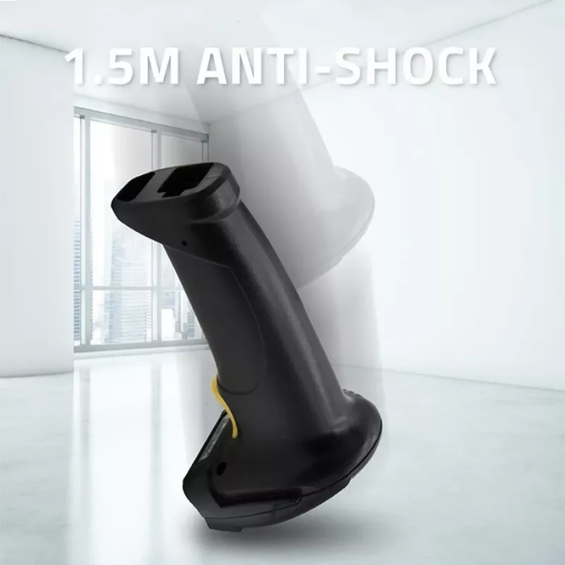 Qoltec 1D laserový čítač čiarových kódov | USB | čierna