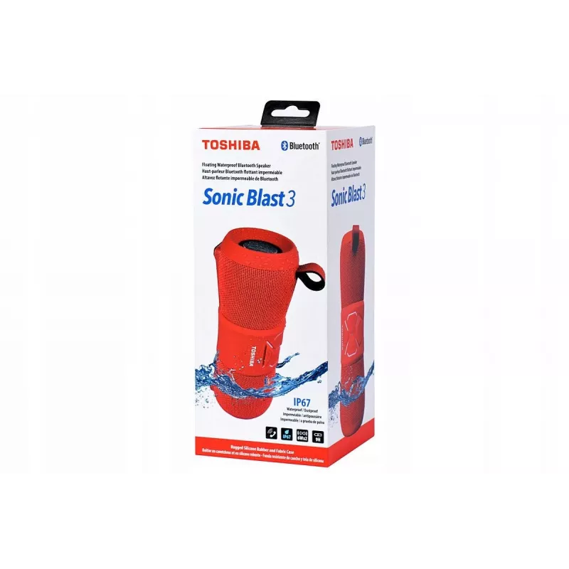Prenosný reproduktor Toshiba Sonic Blast 3 TY-WSP200 červený