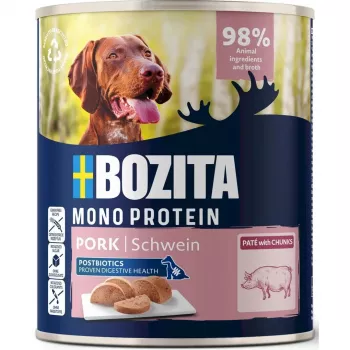 BOZITA Monoprotein paštéta bravčové – mokré krmivo pre psy – 800 g