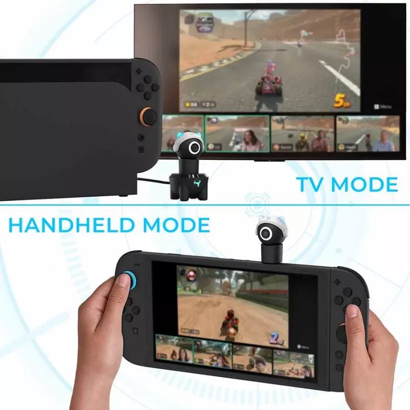 Subsonic Playcam 1080 2in1 HD mini kamera pre Nintendo Switch 2 svetlomodrá