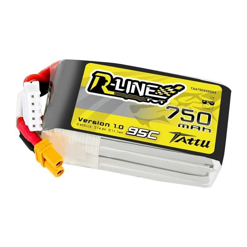 Batéria Tattu R-Line 750mAh 14.8V 95C 4S1P JST-XHR