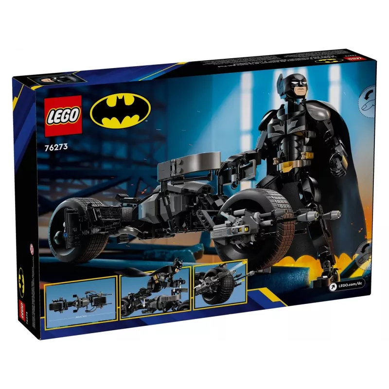 LEGO® DC Batman™: Batmanova zostaviteľná figúrka a motorka 76273