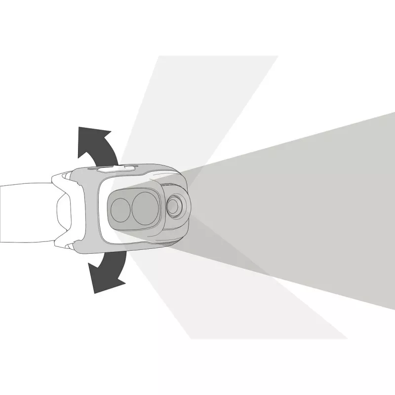 Petzl SWIFT RL čierna, oranžová, biela čelová lampa LED