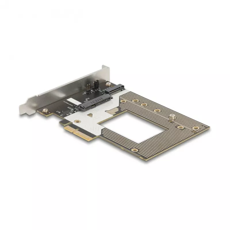 Interná M.2 / U.2 adaptérová karta DELOCK 90854 — PCIe 4.0 (Host: PCIe, výstupy: M.2 Key M 110 mm, U.2)