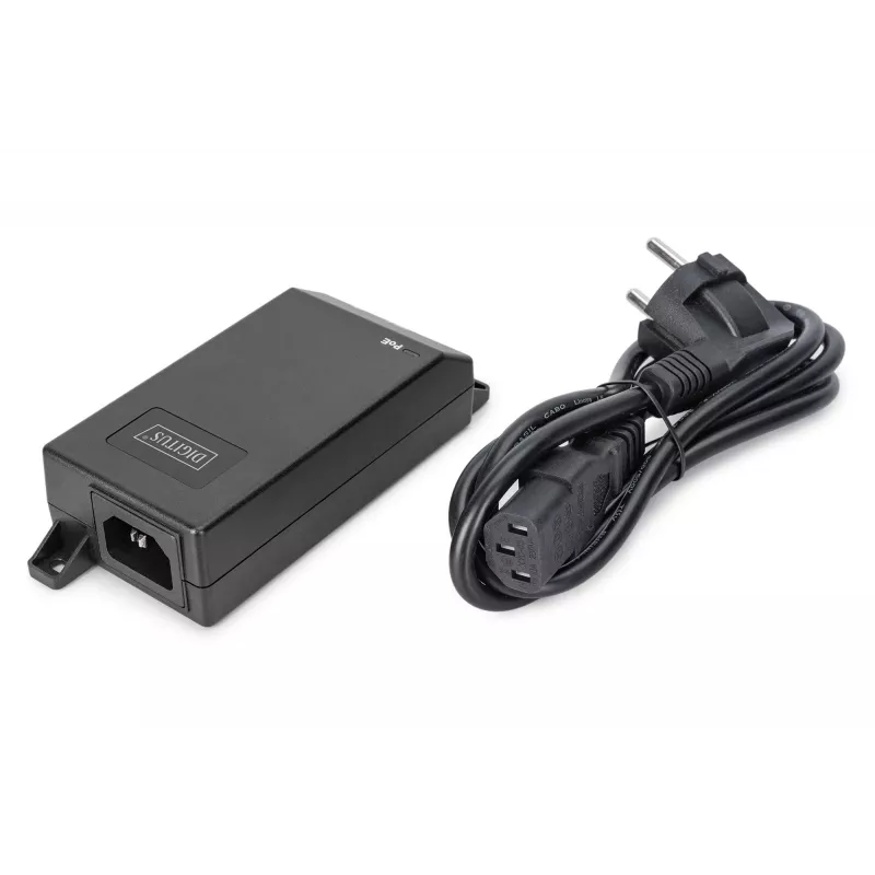 Digitus Gigabit Ethernet PoE+ injektor 802.3at 30 W čierna