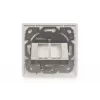 Digitus | nástenná doska pre keystone moduly, nemecký typ, stredová doska 50x50 mm, rám 80x80 mm | DN-93801-1