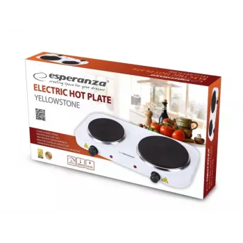 Esperanza EKH014W elektrický sporák 2 varné zóny biela