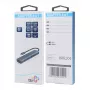 Adaptér HUB USB C 6in1 - HDMI, USBx3, PD, RJ-45