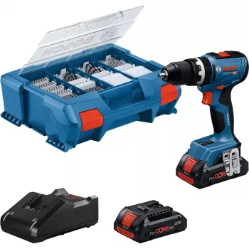 Akumulátorový rázový uťahovák Bosch GSB 18V-65 s 2x 4,0Ah batériami a L-Case