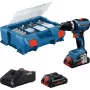 Akumulátorový rázový uťahovák Bosch GSB 18V-65 s 2x 4,0Ah batériami a L-Case