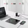 Predlžovacia zásuvka MACLEAN MCE388 W – 2 zásuvky, 3×USB, 110–240V, 2500W, 3 m kábel, biela
