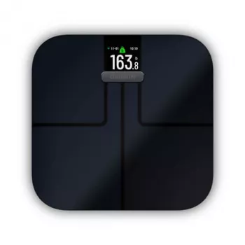 Elektronická osobová váha GARMIN Index S2 — čierna, max. 181,4 kg, Wi-Fi/Bluetooth, zloženie tela