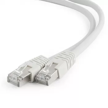 Sieťový kábel GEMBIRD Cat6a RJ-45 na RJ-45 S/FTP 10 m LSZH, plný medený drôt, sivý